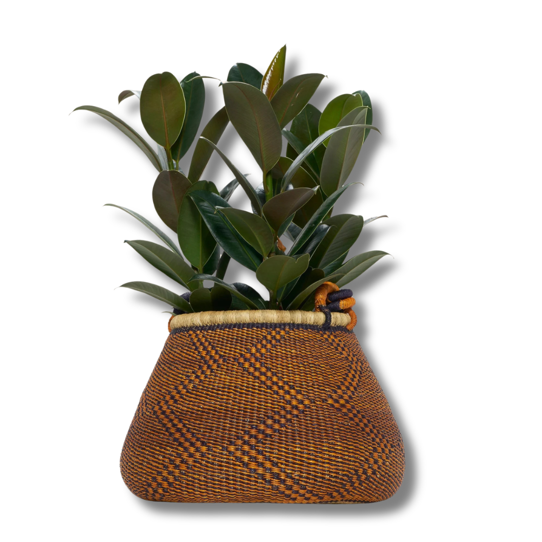 Elegant Rattan Plant Holder – Natural Woven Basket for Indoor & Outdoor Plants