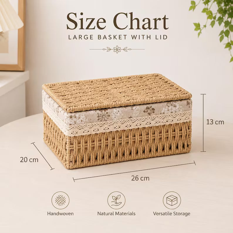 Handmade Rattan Storage Box