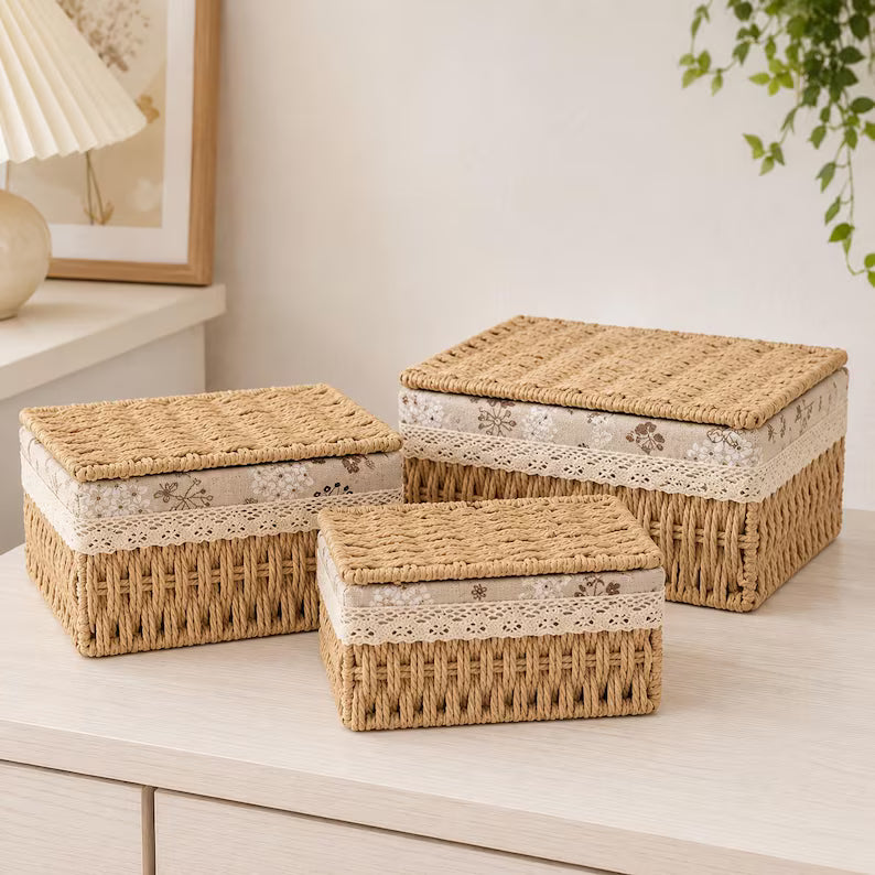 Handmade Rattan Storage Box