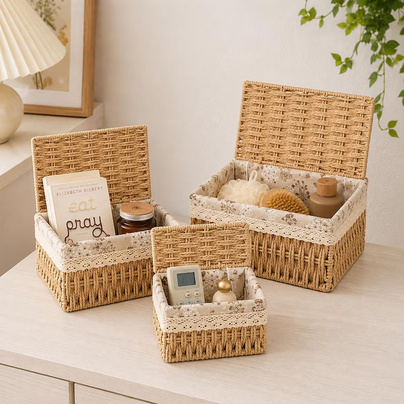 Handmade Rattan Storage Box